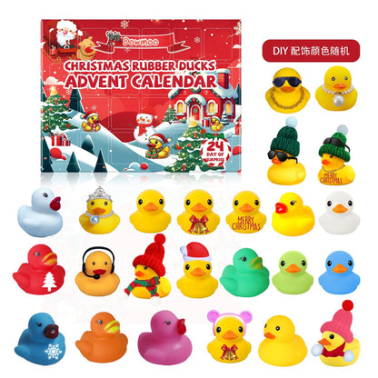 24 Grid Rubber Duck Christmas Advent Blind Box