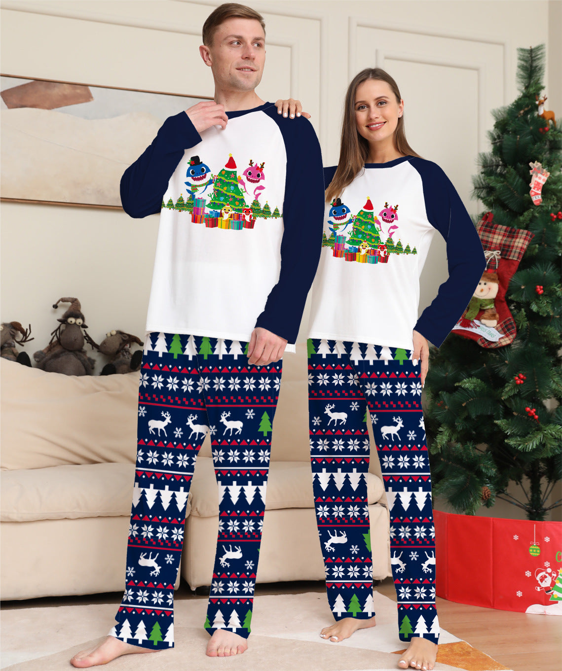 Jingle Jaws Family Christmas Pajamas