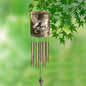 Hummingbird Solar Wrought Iron Wind Chimes