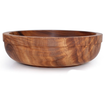 Natural Acacia Wood Bowl And Plate Dinnerware Set