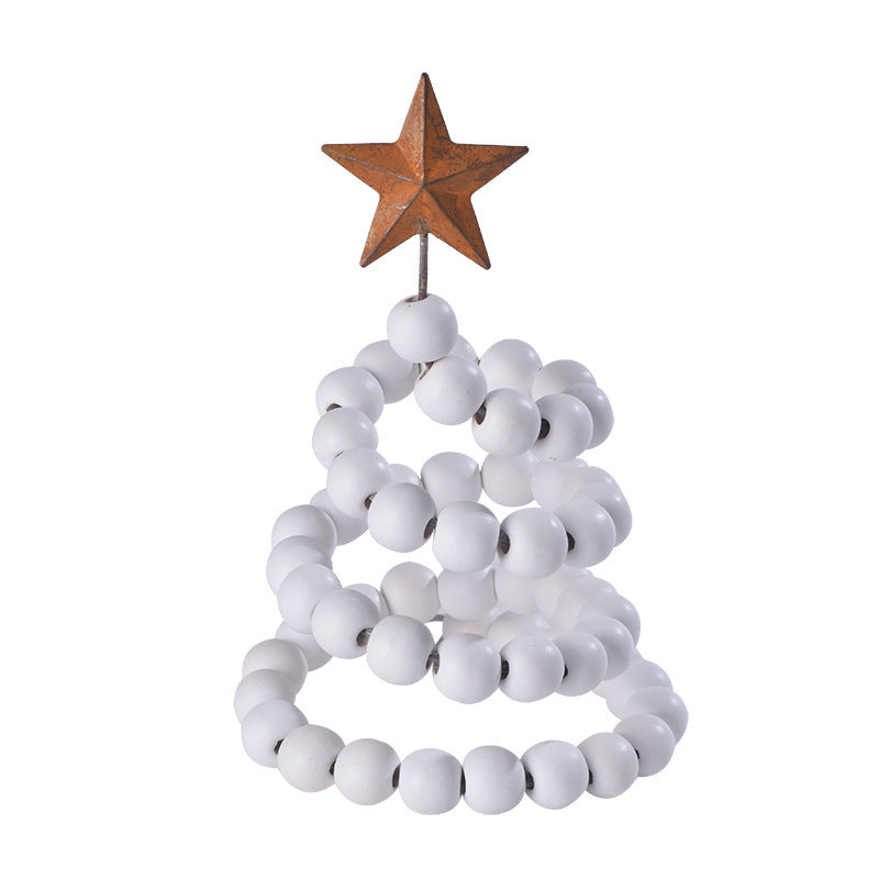 Wooden Beads Christmas Spiral Tree