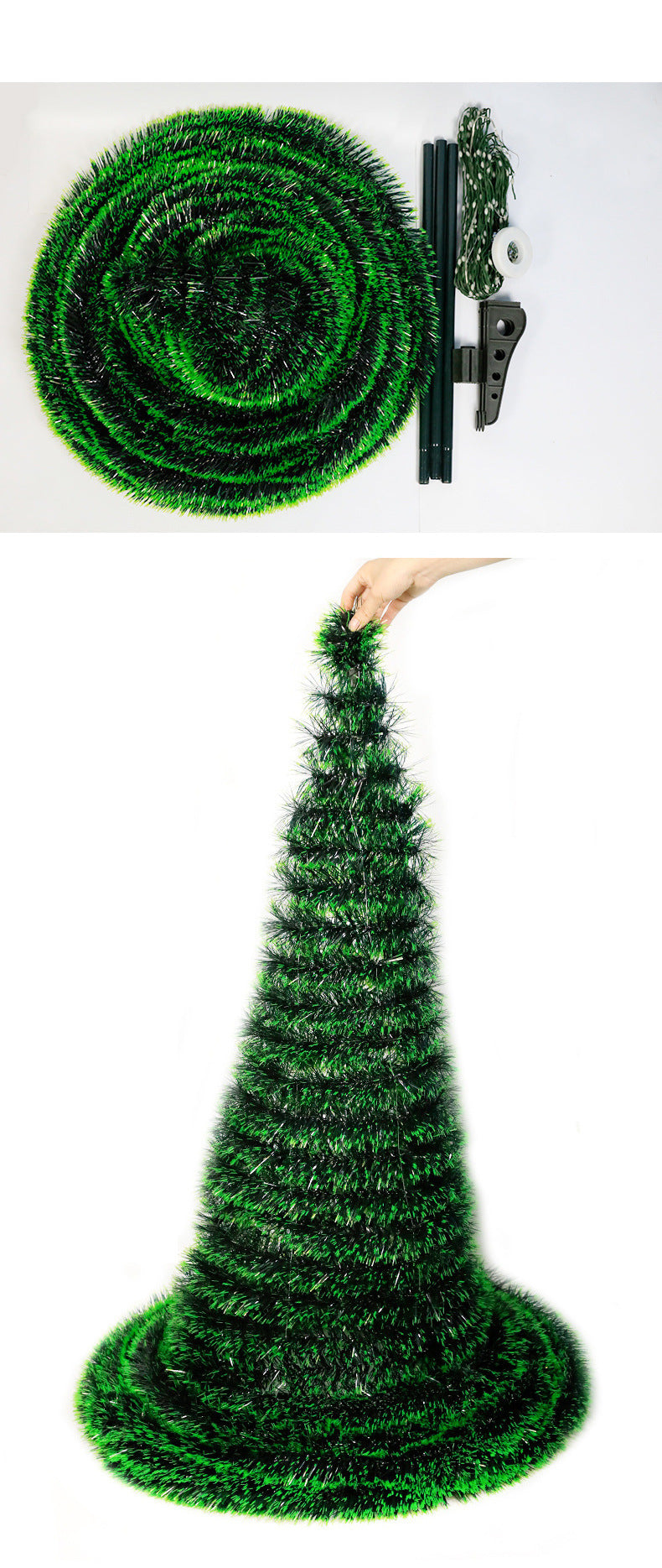 LED Spiral Christmas Tree Display