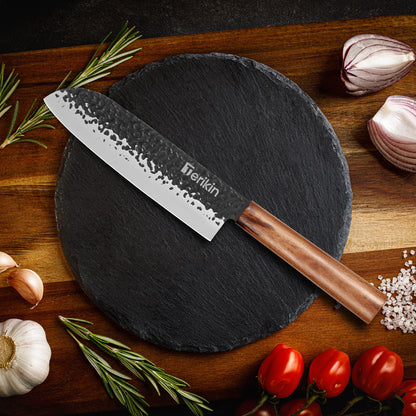 Professional 9" Japanese, Kiritsuke, or Santoku Chef Knife, German High Carbon Stainless Steel