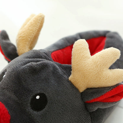 Cute Reindeer Christmas Slippers