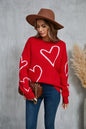 Adorable Hearts Pullover Sweater