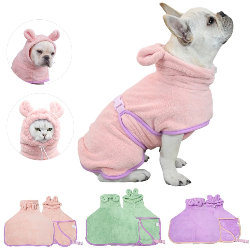 Super Absorbent Pet Bathrobe