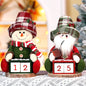 Rustic Christmas Countdown Calendar Plush Character Decoration