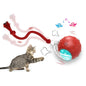 Interactive Smart Rolling Cat Ball Toy with Replaceable Tail