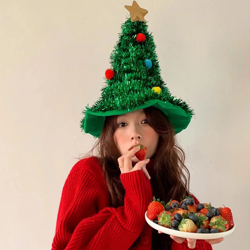 Festive Christmas Pointy Hats (Tree Sequin Reindeer Antlers Santa Gnome)