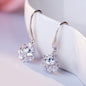 925 Silver Hexagonal Cube Elegant Earrings