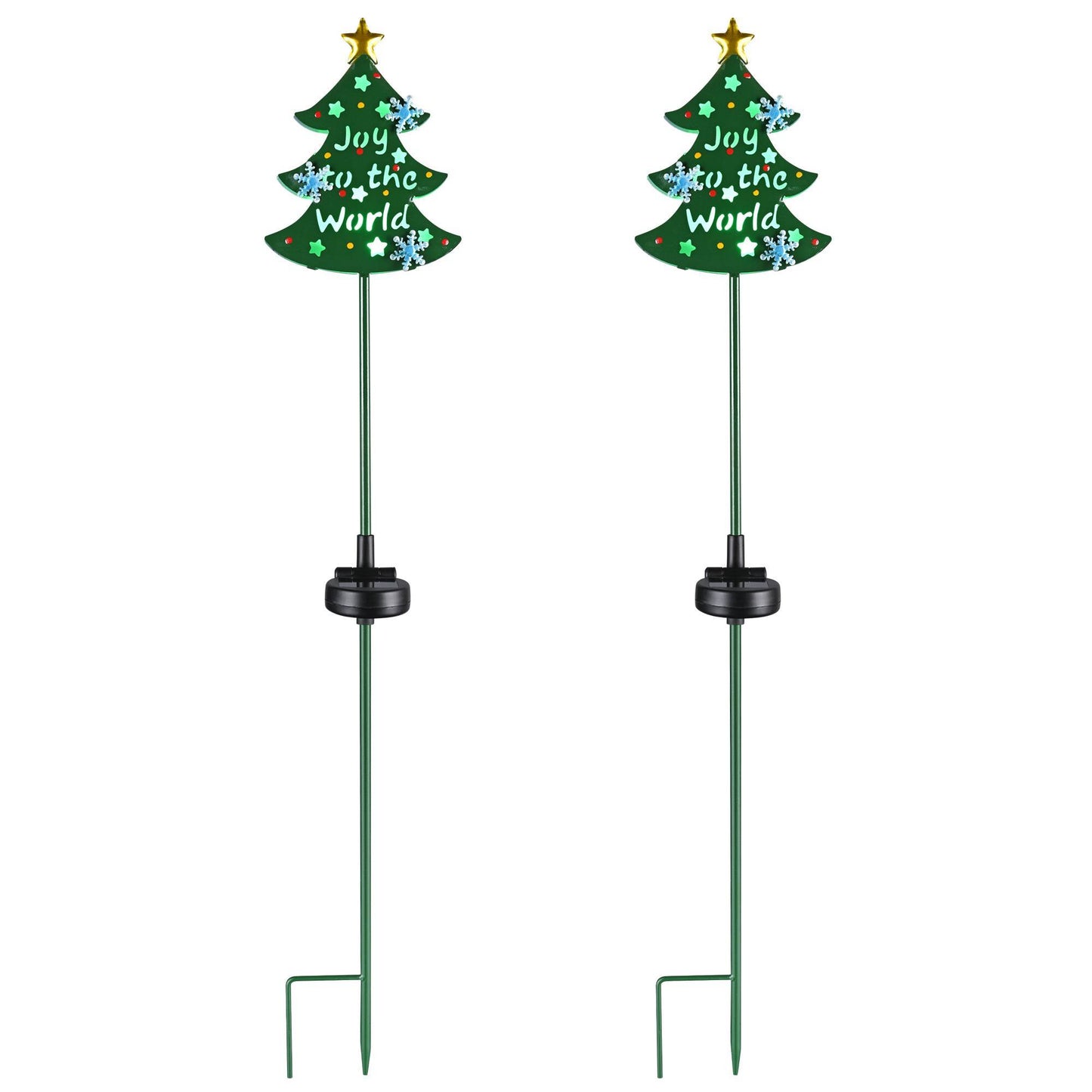 Metal Christmas Tree Solar Path Lights