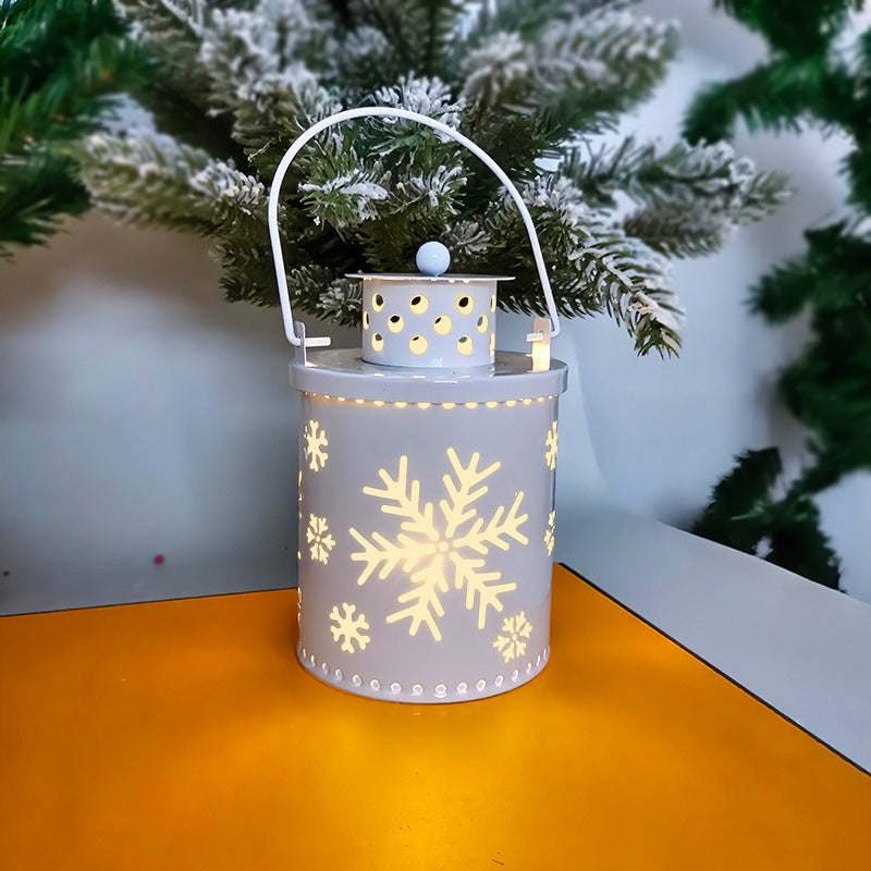 Christmas Flameless Candle Old-Fashioned Lantern