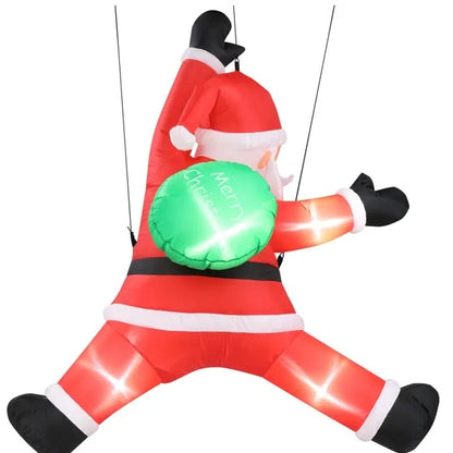 Santa’s Sneaky Climb LED Inflatable