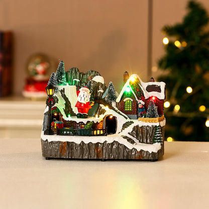 Christmas Village Rotating Light-Up Musical Sets